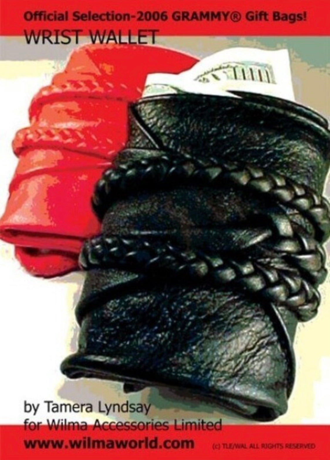 FAMOUS WRIST WALLET-BLK